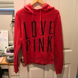 Red hoodie from Pink